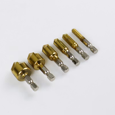 Taffware Mata Bor Drill Bit Countersink HSS 6-19mm 6 PCS - BT3 - Golden — gambar 2