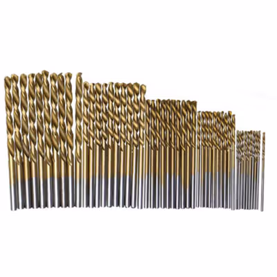 Taffware Mata Bor Power Drill Bits Titanium Coated 50 PCS - DW1361 - Golden — gambar 2