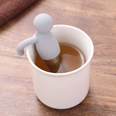 BalmyDays Saringan Teh Tea Filter Infuser Filter Chilling Man - K523 - Gray — gambar 2