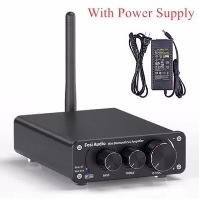 Fosi Audio Bluetooth Amplifier HiFi 2 Channel 50Wx2 TPA3116D2 - BT10A - Black — gambar 2