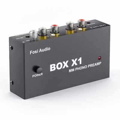 Fosi Audio Preamplifier HiFi Phono Turntable Preamp - BOX X1 - Black — gambar 2