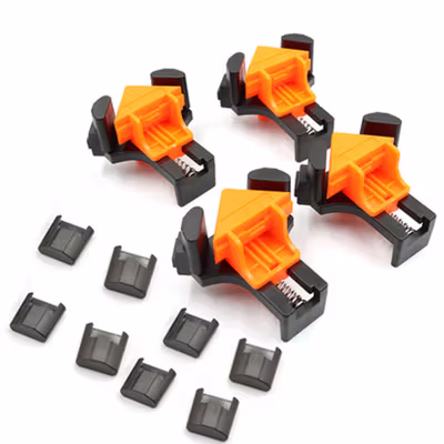 VAHIGCY Corner Clamp Clip Penjepit Sudut Kayu 90 Derajat 4PCS - A880 - Black — gambar 2