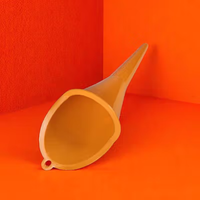 Carzkool Nozzle Corong Air Minyak Bensin Long Mouth Funnel - XMO755 - Orange — gambar 2