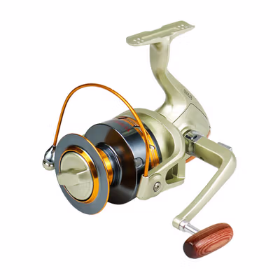 YUMOSHI REELSKING Reel Pancing Spinning Fishing Reel 4.1:1 9000 - EF9000 - Silver — gambar 2