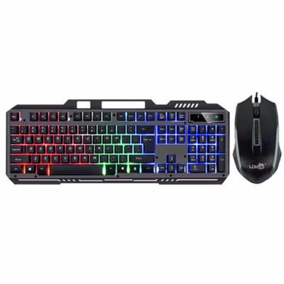 LDKai Gaming Keyboard LED with Mouse - 828 - Black — gambar 2