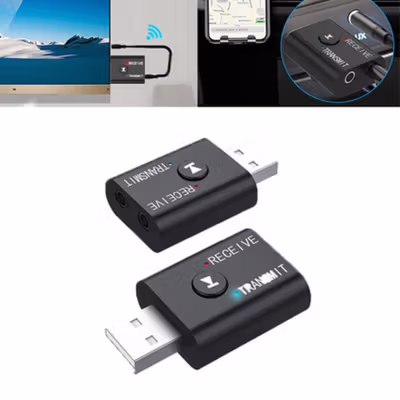 DigRepair USB Dongle Bluetooth 5.0 Transmitter Receiver - YET-TR6 - Black — gambar 2