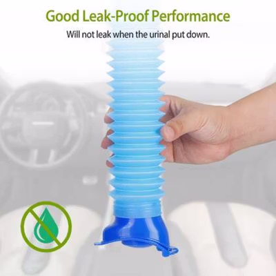 JIEMU Botol Tempat Pipis Foldable Travel Pee Bottle 750ml - PA341 - Blue — gambar 2