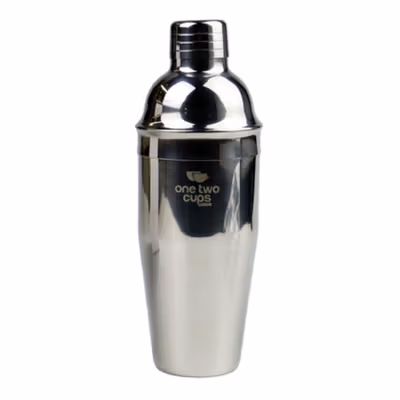One Two Cups Cocktail Shaker Bartender Boston Style Stainless Steel 750ml - JJ60048 - Silver — gambar 2