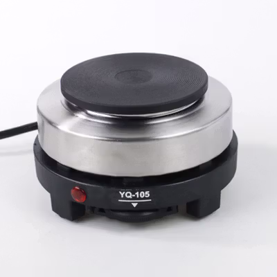 YONG QIAN Pemanas Kopi Susu Air Minuman Mini Heater Stove Pot 500W - YQ-105 - Black — gambar 2