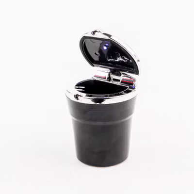 ASHIRAY Tray Asbak Mobil dengan Lampu LED - JC331 - Black — gambar 2