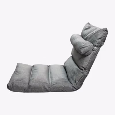 Vieruodis Kursi Lipat Folding Lounger Home Lazy Sofa 6 Grids - VDS14 - Gray — gambar 2