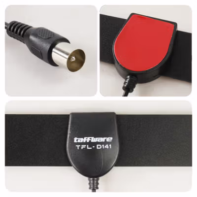 Taffware Antena TV Digital Indoor DVB-T2 25dB - TFL-D141 - Black — gambar 2