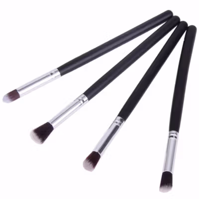 Blending Eyeshadow Make Up Brush Kuas Rias 4 PCS - MAG5445 - Black — gambar 2