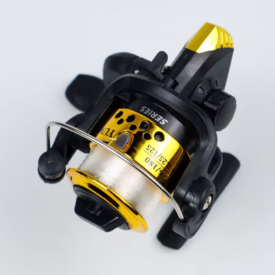 YUMOSHI Reel Pancing Spinning Fishing Reel 5.2:1 200 - JL200 - Golden — gambar 2