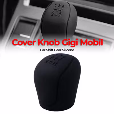 DAYLYRIC Cover Knob Persneling Gigi Mobil Car Shift Gear Silicone - V72 - Black — gambar 2