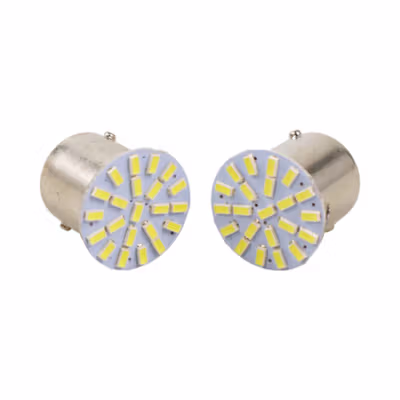 Lampu Mundur Mobil LED Cool White 6000K 1156 BA15S SMD 3014 2 PCS - White — gambar 2