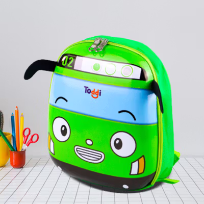 Toddi Tas Ransel Sekolah Anak Backpack Model Bus Tayo - KC03 - Green — gambar 2