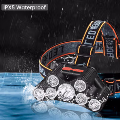 AMARYLLIS Senter LED Kepala Headlamp 7 XPG - F-T26 - Black — gambar 2