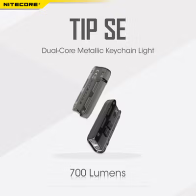 NITECORE Senter LED OSRAM P8 Rechargeable Waterproof IP54 700 Lumens - TIP SE - Black — gambar 2
