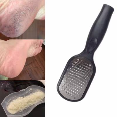 MayBeau Alat Perawatan Kaki Manicure Pedicure Foot Care Scrubber - MB08 - Black — gambar 2