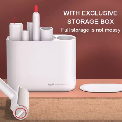 Deerma Portable Lint Remover Roller Penghilang Bulu Serat Kain - ZM100 - White — gambar 2