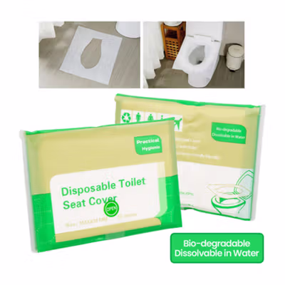 Comfort Plus Cover Dudukan Toilet Disposable Seat Cover 5 Pack - IF1 - White — gambar 2