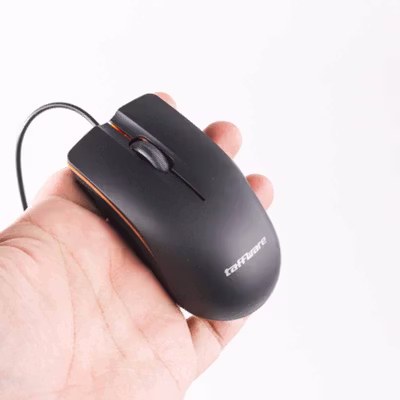 TaffGEAR Mouse Optical Wired USB Ergonomic 800DPI - M20 - Black — gambar 2