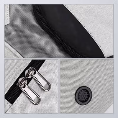 INOXTO Tas Jinjing Selempang Duffel Gym Fashion Travel Bag - 8036A - Gray — gambar 2