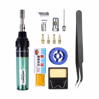 Taffware Solder Gas Butane Portable Iron Pen - MT-100 - Black — gambar 2