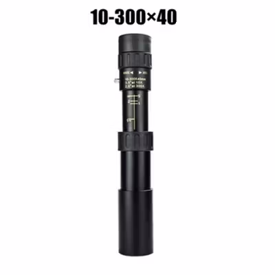 TTVXO Monocular Zoom Telescope 10-300x40 - FBA44 - Black — gambar 2