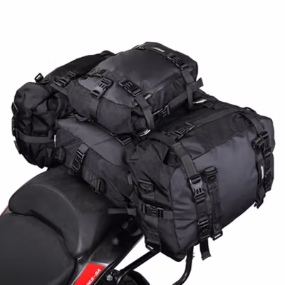 Rhinowalk Tas Ransel Motor Touring Back Seat Tail Storage Bag 20L - CC20 - Black — gambar 2