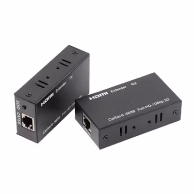 Amkle HDMI Over Ethernet Extender Cat5/6 1080P 60M - AM40 - Black — gambar 2