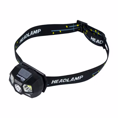 TaffLED Senter Kepala Headlamp LED Motion Sensor IPX4 10000 Lumens - HE55 - Black — gambar 2