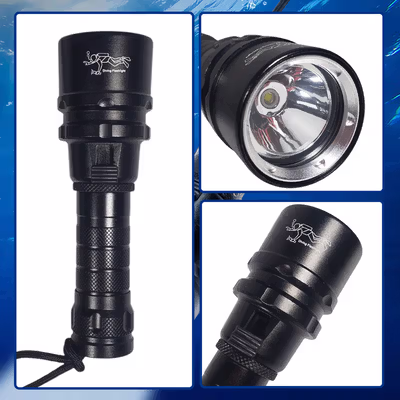 TaffLED Senter Selam Diving XM-L2 Waterproof 30M 1200 Lumens - G300 - Black — gambar 2
