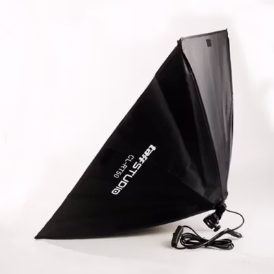 TaffSTUDIO Payung Softbox Reflektor 50x70cm E27 Single Socket - CL-RT50 - Black — gambar 2