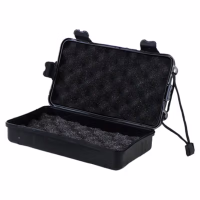 TaffGUARD Box Kotak Penyimpanan Plastik Senter LED 20x11x5.5cm - FN05 - Black — gambar 2
