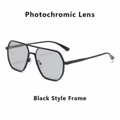 Cool Shark Kacamata UV Polarized Sunglasses Photochromic Lens - 8692 - Black — gambar 2