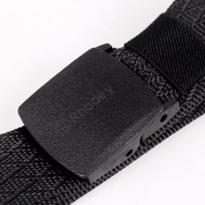 Rhodey Tali Ikat Pinggang Pria Anti X-ray Plastik Automatic Buckle - 2018 - Black — gambar 2