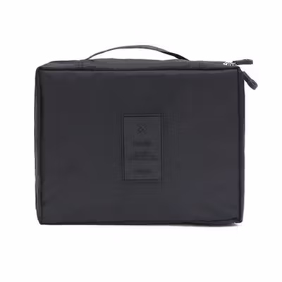 Cassiey Tas Travel Bag in Bag Organizer Kosmetik - XZ-8011 - Black — gambar 2