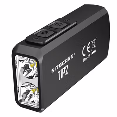 NITECORE Senter LED CREE XP-G3 S3 USB Rechargeable IP67 720 Lumens - TIP2 - Black — gambar 2