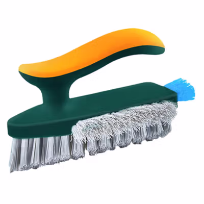 HGV Sikat Pembersih WC 4in1 Bathroom Tile Ceramic Cleaning Brushes - G6 - Green/Yellow — gambar 2