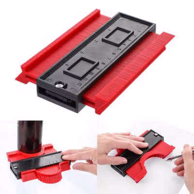 Taffware Contour Measuring Device Profile Copy Gauge Duplicator 25cm - M137 - Red — gambar 2