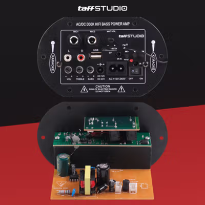 TaffSTUDIO Amplifier Board Audio Bluetooth Subwoofer DIY 35W - D30K - Black — gambar 2