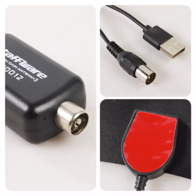 Taffware Antena TV Digital Indoor DVB-T2 28dB Signal Booster Amplifer - N0012 - Black — gambar 2
