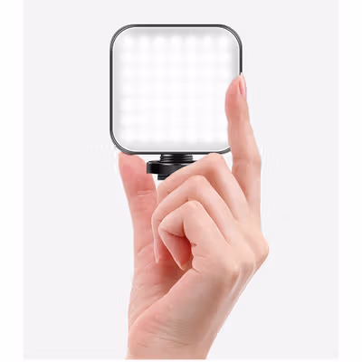 SZKOSTON Lampu LED Video Light Kamera DSLR Mirrorless Cool White 6500K - W56 - Black — gambar 2