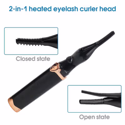 BGVfive Pengeriting Bulu Mata Eyelashes Curling Electronic USB - HJ-008 - Black — gambar 2