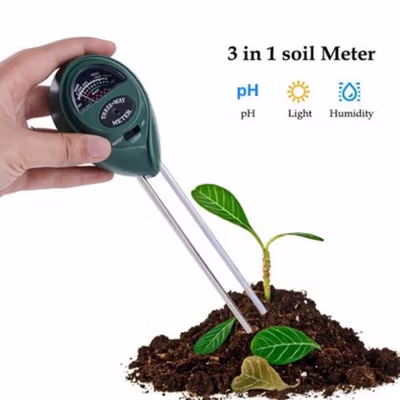 HEDAO Pengukur 3 in 1 Kelembapan Tanah Soil Moist PH Analyzer - TL00378 - Black — gambar 2