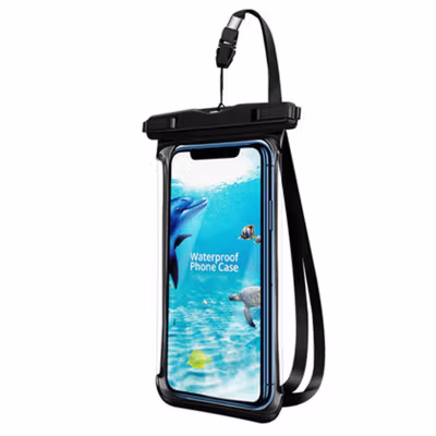 FONKEN Casing Anti Air Smartphone Case 4-6.5 Inch Smartphone - C21-12-3 - Black — gambar 2