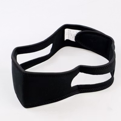 AOLIKES Sabuk Tidur Anti Ngorok Snoring Solution Chin Rest Band Strap - 2107 - Black — gambar 2