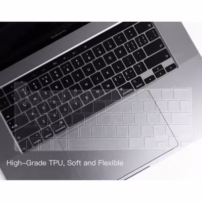 Batianda Keyboard Cover Macbook Pro 16 2019 A2141 & 13 2020 A2289 - LK19 - Transparent — gambar 2